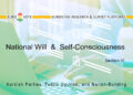National Will and Self-Consciousness